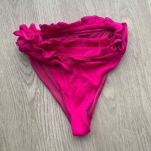 Beach Riot Madeline Bikini Bottom Pink Fuchsia Rose